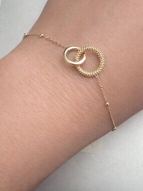 Moda Italia Jewelry Delicate Gold Plated 925 Sterling Silver Bracelet Italy